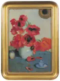 MAKI by Alfons Karpiński, olej, tektura, sold Jun 2005