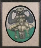 BLASON by Jan Lebensztejn, 1969, olej, płótno, offered Jun 2005