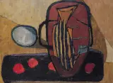 Stanisław Krzyształowski, MARTWA NATURA Z RYBĄ, 1957, olej, płótno