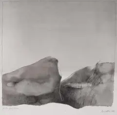 Andrzej Pietsch, Próba krajobrazu, 1980, tusz pióro, lawowanie, papier