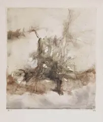 Bez tytułu by Jerzy Stajuda, akwarela, papier, sold Jun 2005