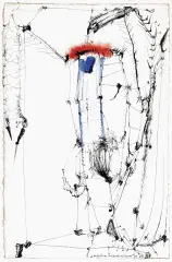 Tadeusz Brzozowski, Castellum elegantissimum, 1964, tusz pióro, akwarela, papier