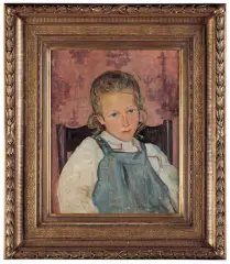Stanisław Pichor, PORTRET DZIEWCZYNKI, 1906, olej, płótno