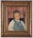 Stanisław Pichor, PORTRET DZIEWCZYNKI, 1906, olej, płótno