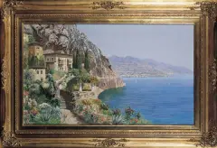 Nn Nn, NAD LAGO DI GARDA, ok. 1930, olej, płótno