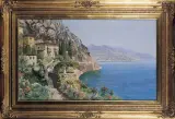 Nn Nn, NAD LAGO DI GARDA, ok. 1930, olej, płótno