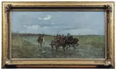 Ryszard Okniński, NA ZESŁANIE, ok. 1880, olej, płótno