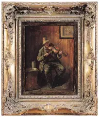 SKRZYPEK by Carl Mayr-Graetz, 1888, olej, deska, offered May 2005