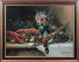 Max Müller, MARTWA NATURA, 1922, olej, płyta pilśniowa