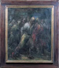 Władysław Jahl, W KAJDANACH, 1937, olej, płótno