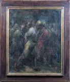 Władysław Jahl, W KAJDANACH, 1937, olej, płótno