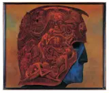 EROTYK by Zdzisław Beksiński, 1974, olej, płyta pilśniowa, sold Apr 2005