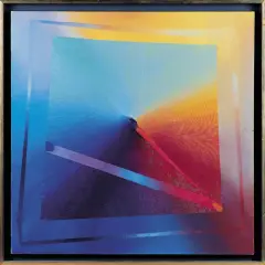 Anna Trochim, Kompozycja, 1999, akryl, technika mieszana, płótno