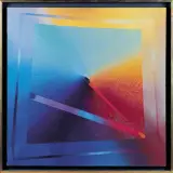 Anna Trochim, Kompozycja, 1999, akryl, technika mieszana, płótno