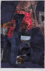 Maria Sperling, Kompozycja abstrakcyjna, collage, papier