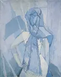 Stanisław Krzyształowski, DZIEWCZYNA, 1957, olej, płótno