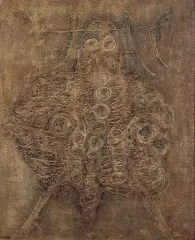 Jan Lebensztejn, FIGURA NR 175, 1963, olej, płótno