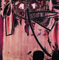 Tadeusz Brzozowski, PRECYZER, 1980, olej, płótno