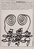 Jan Mlodozeniec, Taniec z wąsami, tusz pióro, papier