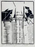 Andrzej B. Bartczak, Z cyklu „Metabolizm pejzażu”, 1979, linoryt, papier