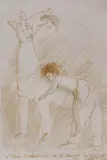 Roland Topor, Według Podkowińskiego, flamaster, akwarela, papier