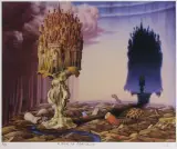 Życie na ogryzku by Jacek Yerka, 1994, grafika komputerowa, sold Mar 2005