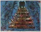 Jacek Sroka, My Own Monument, 1992-1995, akwaforta, akwatinta barwna, papier