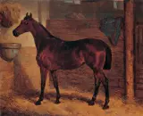 Artur Grottger, W stajni, ok. 1860, olej, płótno