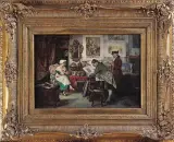 Joseph Frank, Kolekcjoner w antykwariacie, 1926, olej, płótno