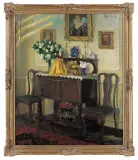 Robert Emil Stübner, 30. Wnętrze, ok. 1920, olej, płótno