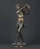 Justin-Chrysostome Sanson, Tańczączy saltarellę (Tancerz rzymski), brąz patynowany