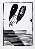 Stanisław Fijałkowski, Anioł, 1968, serigrafia, papier