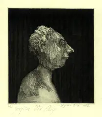 Zbigniew Biel, Aktor, 1983, akwatinta, papier