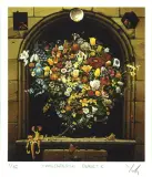 Jacek Yerka, Holenderski bukiet, serigrafia barwna, papier