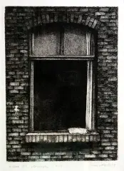 Jan Szmatloch, Okno IV, 1979, akwaforta, papier