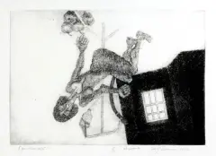 Jerzy Piotrowicz, 5 Grudzień 1975, 1977, akwaforta, papier