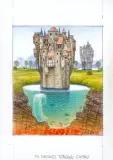 Jacek Yerka, Pod drugiej stronie zamku, 2004, kredki, papier