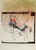 Karol Wieczorek, Znaki Zodiaku – Strzelec, linoryt barwny