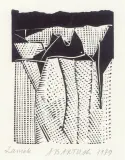 Andrzej B. Bartczak, Zamek, 1979, linoryt, papier