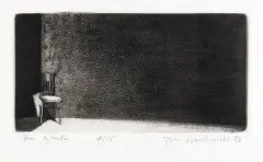 Jan Michalski, Bez tytułu, 1983, akwaforta, akwatinta, papier