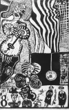 Maria Skowrońska, Kompozycja z zegarem, 1968/69, linoryt, papier