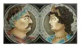 Andrzej Heidrich, Jan III Sobieski i Maria Kazimiera, akwarela, papier