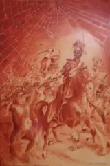 Jacek Frankowski, Szarża. Semper Polonia, grafika barwna, papier