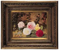 Irma Komlosy, Róże, ok. 1890, olej, tektura