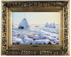Henryk Weyssenhoff, Śnieg, 1894, olej, płótno