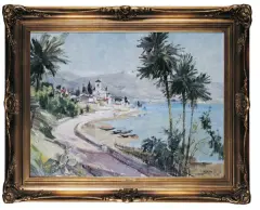 Fritz Mühlen, Nad Lago di Garda, ok. 1940, olej, płótno