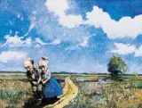 Obraz 2147 (Wielowieś - Niedziela) by Jerzy Duda-Gracz, 1997, olej, płyta pilśniowa, sold Dec 2004