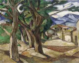 Mela - (Melania Mutermilch) Muter, Pejzaż z Saint-Tropez