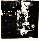 Jerzy Grzegorzewski, Abstrakcja, 1963, litografia, papier