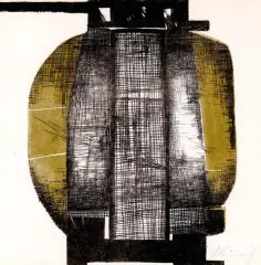 Tomasz Jaśkiewicz, Kompozycja, 1963, litografia barwna, papier